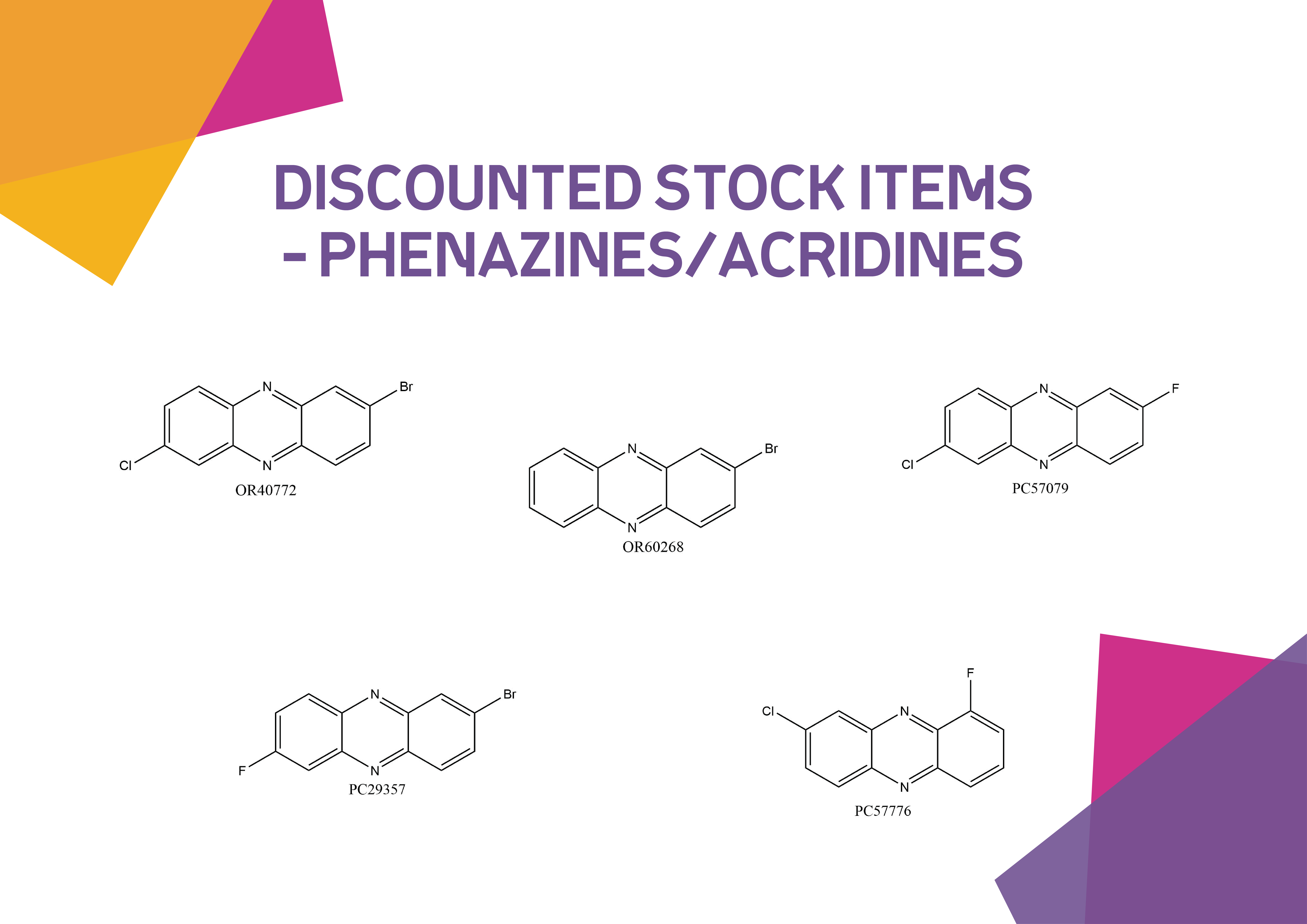 Discounted stock items – phenazines/acridines thumbnail image